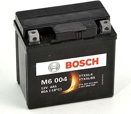 Bosch M6004 Batería motocicleta YTX5L-BS - 12 V AGM 4A/h-30A