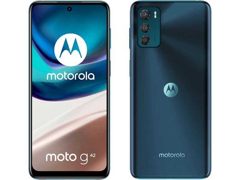 Móvil - Motorola Moto G42 4G, Verde, 128 GB, 6 GB RAM, 6.4" FHD+, Snapdragon 680, 5000 mAh, Android