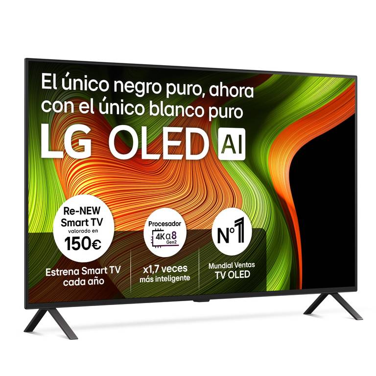 Televisión Smart TV LG OLED55B5 4K de 55″ (Procesador α8 AI, HDMI 2.1 120Hz, WebOS)