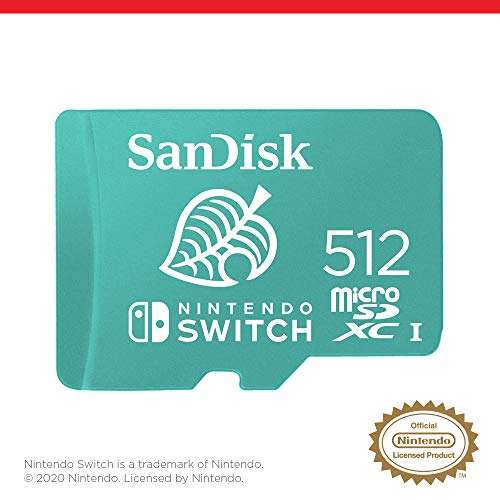 SanDisk 512GB microSDXC Tarjeta para Nintendo Switch