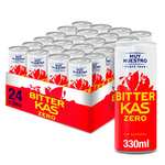 Bitter KAS Zero 330 ml - Refresco Amargo Sin Azúcar y Sin Alcohol - Pack 24 Latas [Unidad 0'72€]