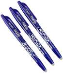 Pilot Frixion - Bolígrafo de tinta (se puede borrar - Set Conipa (3 unidades) - azul