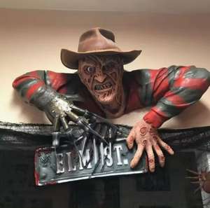 Decoración metalica Halloween Freddy Krueger