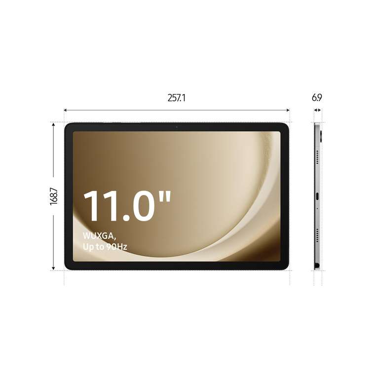 Samsung Galaxy Tab A9+ Tablet Android, 128 GB Almacenamiento, WiFi, Pantalla 11”, Sonido 3D, Gris (Versión Española)