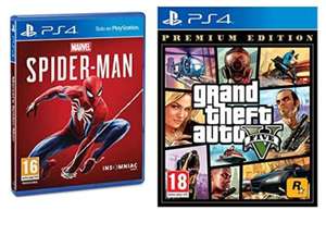 Marvel’S Spider-Man (Ps4) + Grand Theft Auto V - Premium Edition