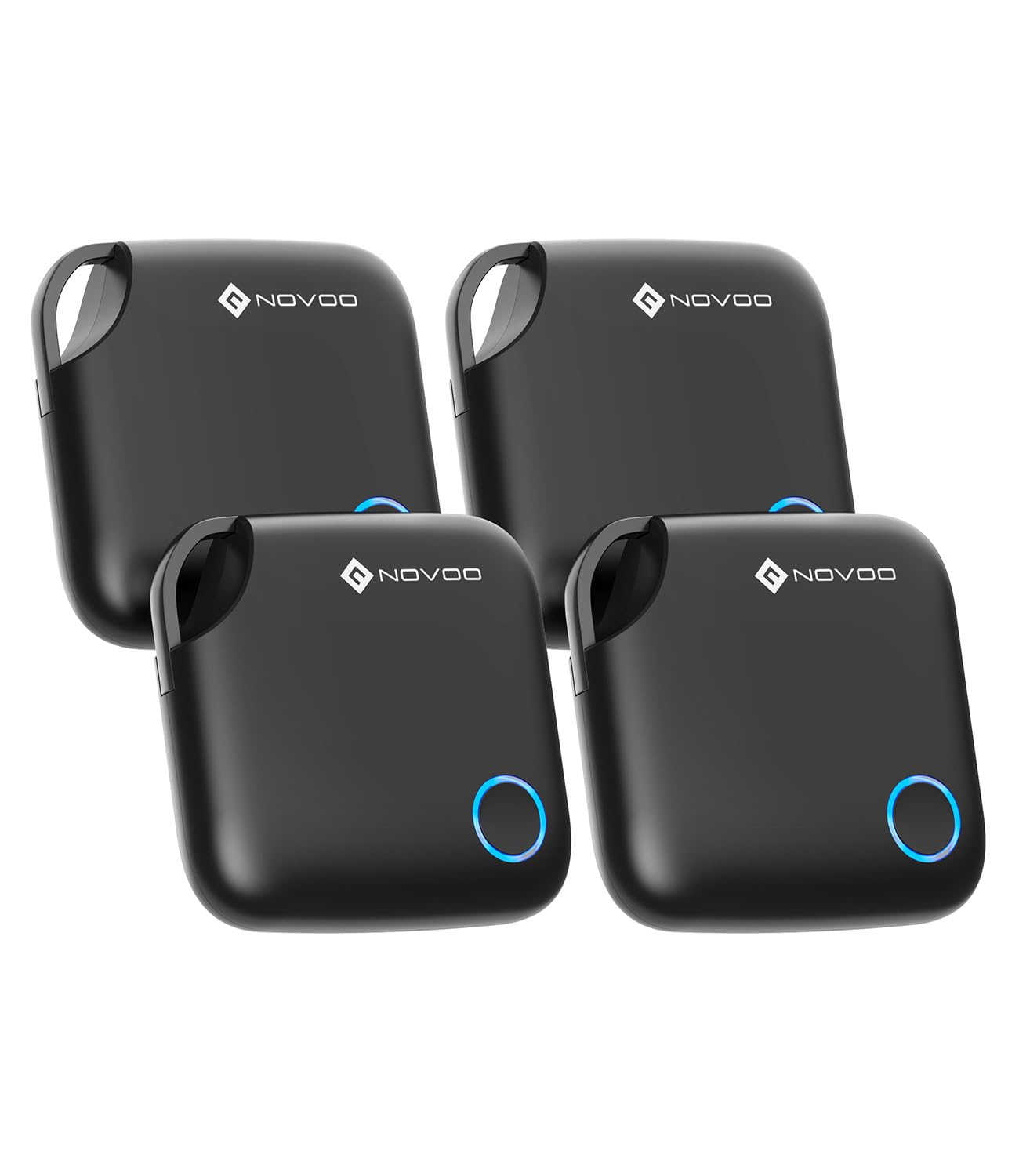 NOVOO Smart Tag, Apple Find My, Alarma 80dB, 4 Unidades