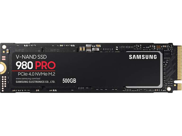 Samsung MZ-V8P500BW 980 PRO PCIe Gen 4.0 x4, NVMe 1.3c, 7000 MB/s, Negro (250 Gb, 500 Gb, 1Tb)