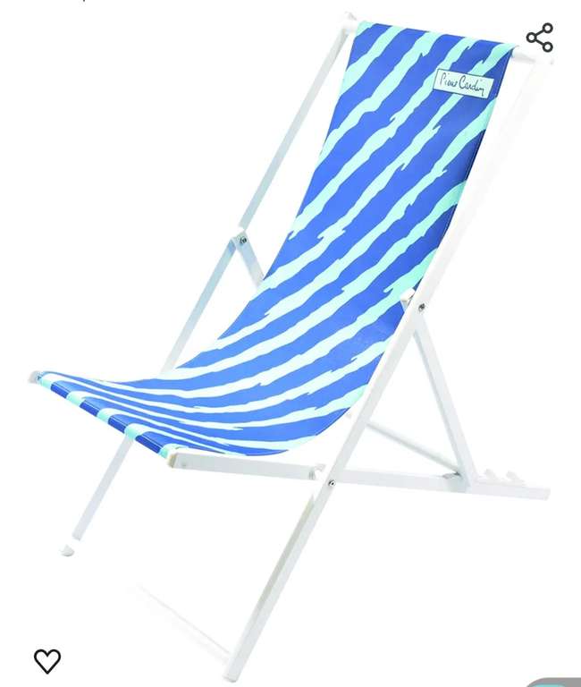 PIERRE CARDIN silla Tumbona Plegable jardín playa siesta 58 x 128 x 48