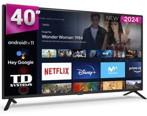 Smart TV 40 pulgadas Full HD - TD Systems PRIME40C15GLE [165€ NUEVO USUARIO]