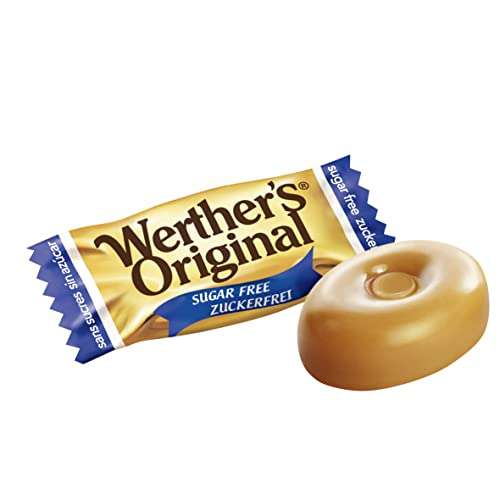 2 x Werther's Original - Caramelos toffee de mantequilla y nata sin azúcar, 90g.