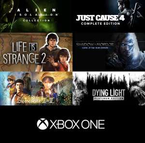 Alien: Isolation La Colección, Shenmue I & II, Tomb Raider, Life Is Strange 2, Just Cause, Dying Light, La Tierra-Media | Xbox One, X|S
