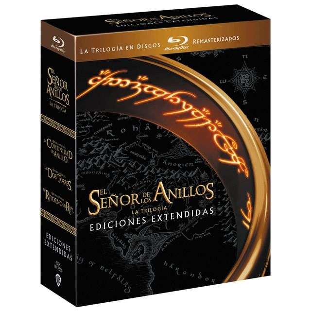 Pack Trilogía El Señor de los Anillos (Edición Extendida Remasterizada) (Blu-Ray + DVD)