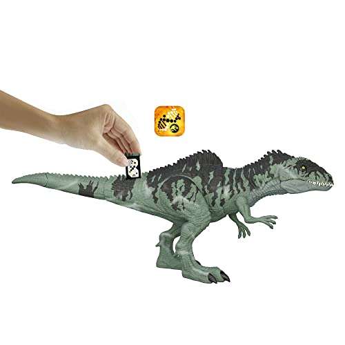 Jurassic World Dominion Strike N' Roar Figura de acción dinosaurio gigante articulado con sonidos - juguete +4 años (Mattel GYC94)