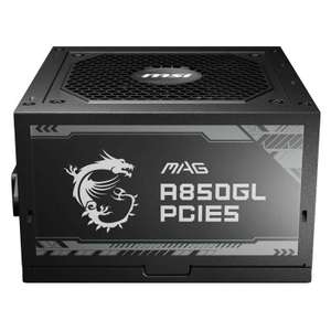 MSI MAG A850GL PCIE5 850W 80 Plus Gold Modular - Fuente alimentación PC (También en Amazon)