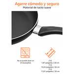 Amazon Basics - Set de sartenes antiadherentes, 3 piezas - 20 cm, 25 cm y 30 cm