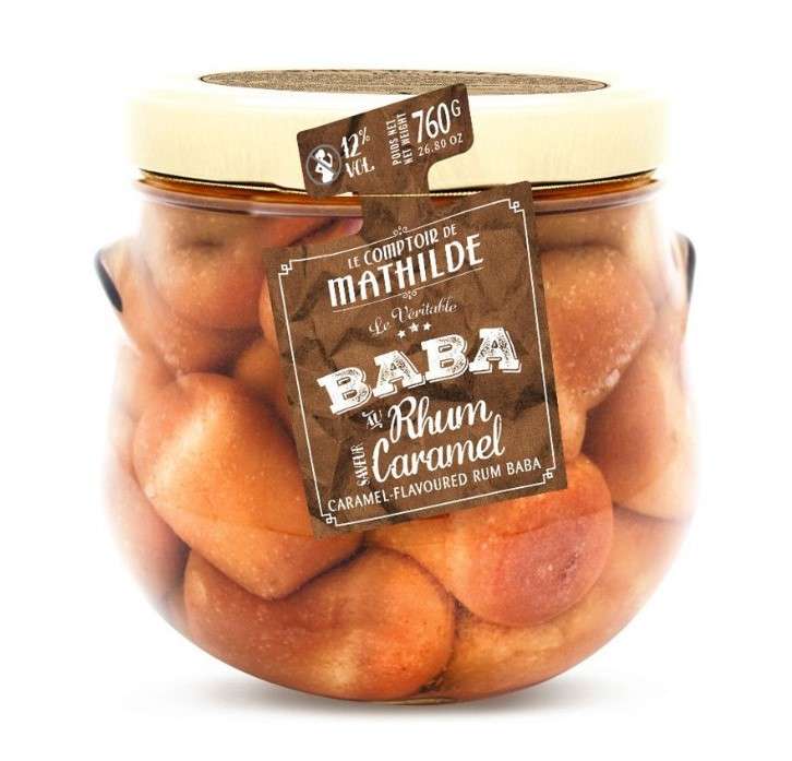 Baba al ron con caramelo y flor de sal de Guérande - 720 ml