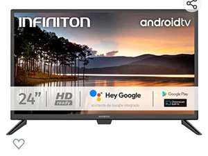 INFINITON INTV-24AF490– Televisor Smart TV 24" HD – Android 9.0 – Google Assistant – HBBTV – 3X HDMI – 2X USB - DVB-T2/C/S2