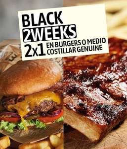 ¡Black 2Weeks! 2x1 en Burger y en medio costillar