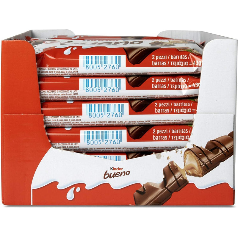 Pack: Kinder Bueno 30 x 43 g (Total 1,30 kg) (Cad: 10/12/2026)