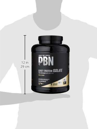 PBN Premium Body Nutrition - Aislado de proteína de suero de leche en polvo (Whey-ISOLATE), 2.27 kg , sabor Vainilla, 75 porciones