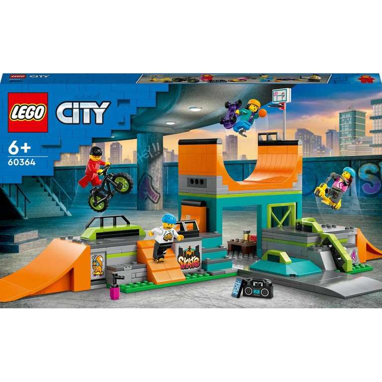 LEGO City Set de Parque de Skate Callejero+ Autocaravana de Vacaciones