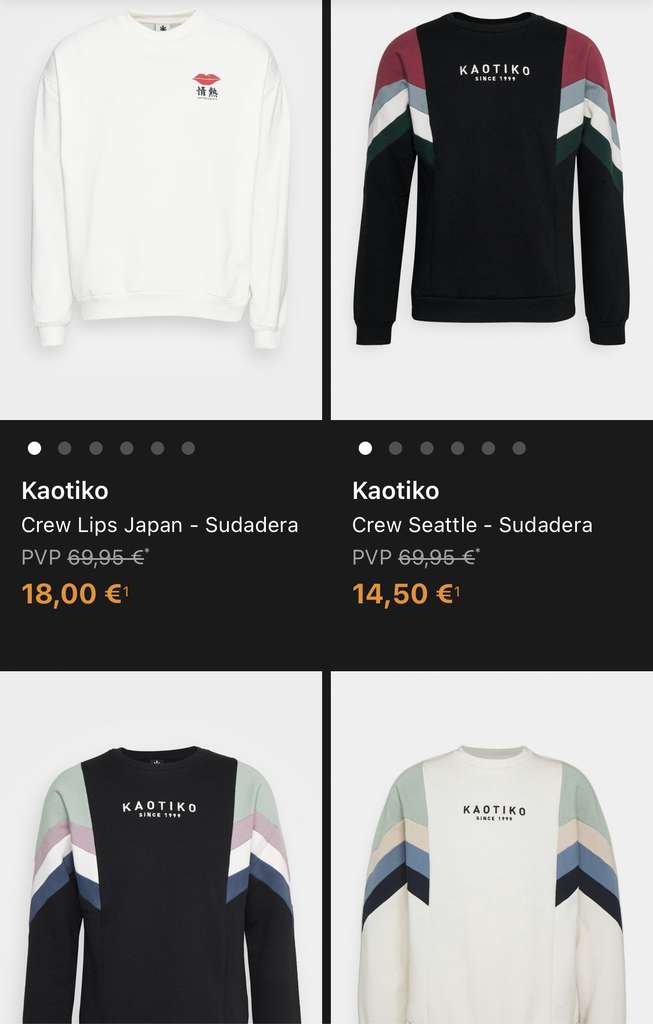 Recopilación de sudaderas Kaotiko por menos de 20€ » Chollometro