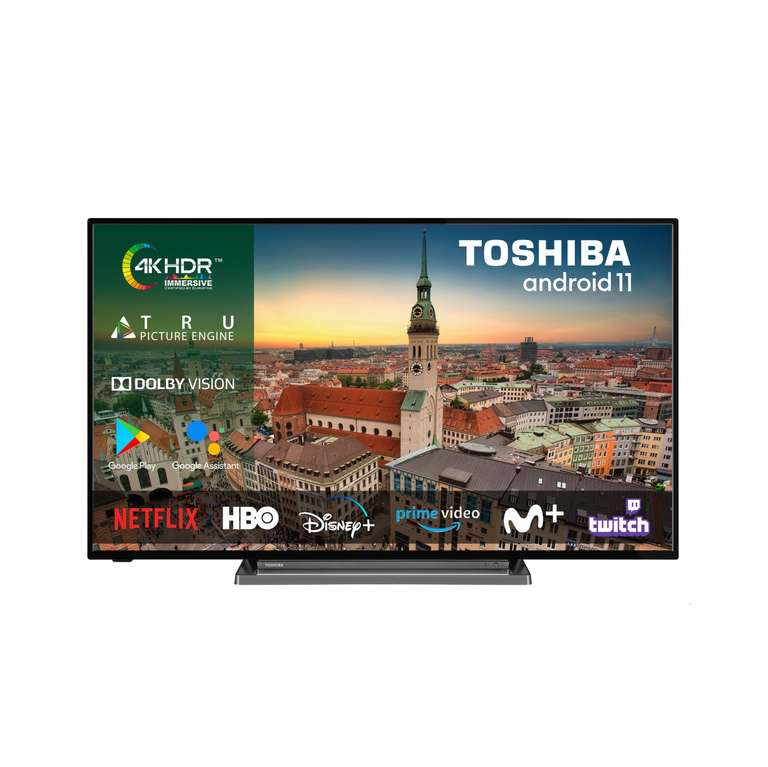 TV LED 55" Toshiba 55UA3D63DG, 4K UHD, Smart TV 349€ - 15% en cheque= 296,65€
