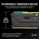CORSAIR Vengeance RGB Pro SL 32GB (2x16GB) DDR4 3600 (PC4-28800) C18 1.35V Módulos de Memoria de Alto Rendimiento Optimizados para AMD Ryzen