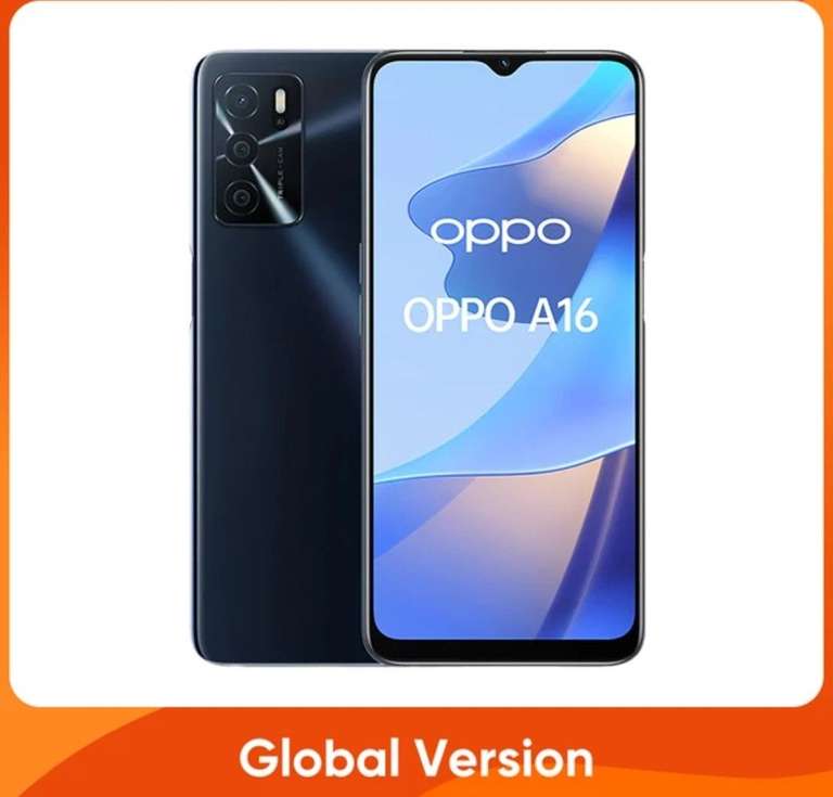 Versión Global OPPO A16 Smartphone 4GB 64GB