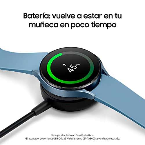 Smartwatch Samsung Galaxy Watch 5 44mm BT, Monitorización de la Salud, Seguimiento Deportivo (278€ versión LTE 44mm)