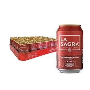La Sagra - Cerveza Lager estilo Pilsner - Alc. 5,2% Vol. - Caja de 24 latas de 330 ml - Total: 7920 ml