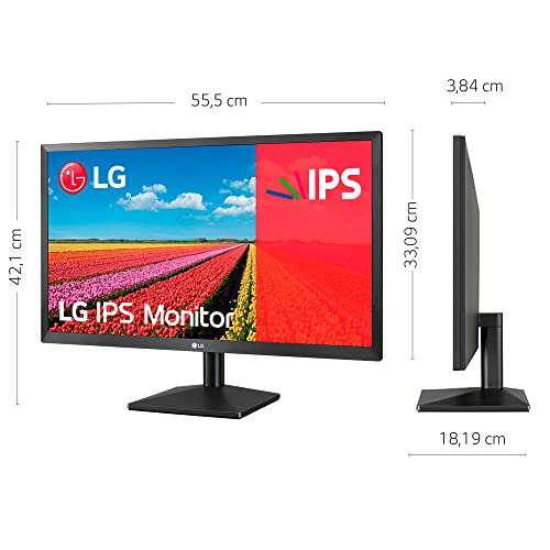 LG 24MK430H-B - Monitor profesional de 24" FullHD (1920x1080, IPS LED, 16:9, HDMI)