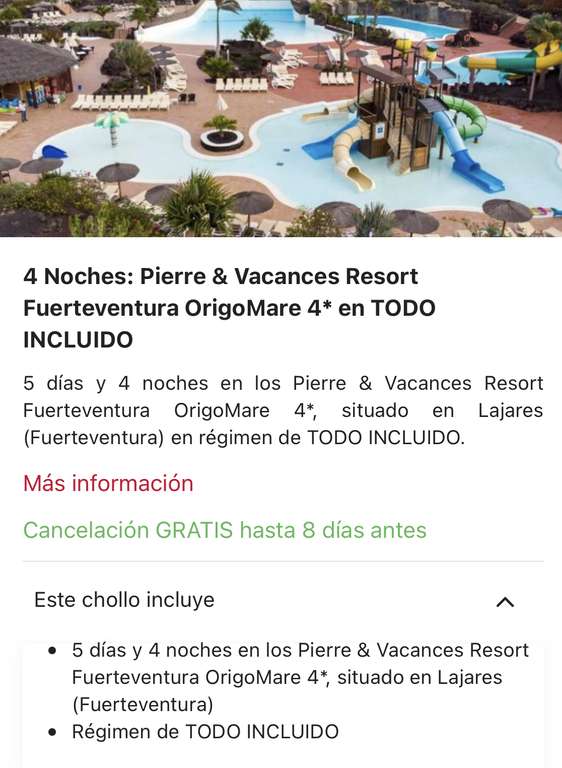 TODO INCLUIDO 4 noches en Resort 4* en Fuerteventura ¡1 niño viaja GRATIS!