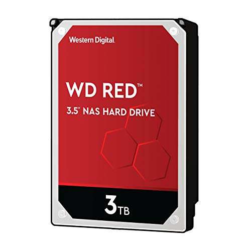 WD Red 3TB Disco duro interno NAS 3.5" - 5400 RPM, SATA 6 Gb/s, SMR, 256MB Cache – WD30EFAX