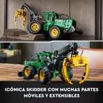 LEGO 42157 Technic Skidder John Deere 948L-II, Vehículo de Construcción con Funciones Neumáticas y 4 Ruedas, Maqueta para Construir