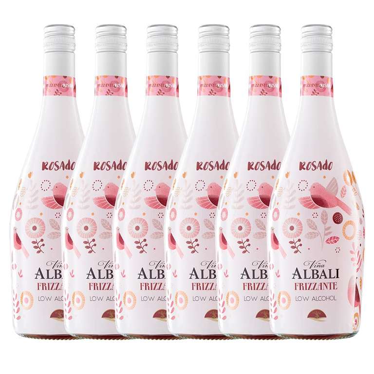 Viña Albali Frizzante 5.5 Rosado - 6 botellas x 750ml - Total: 4500 ml (c. recurrente)