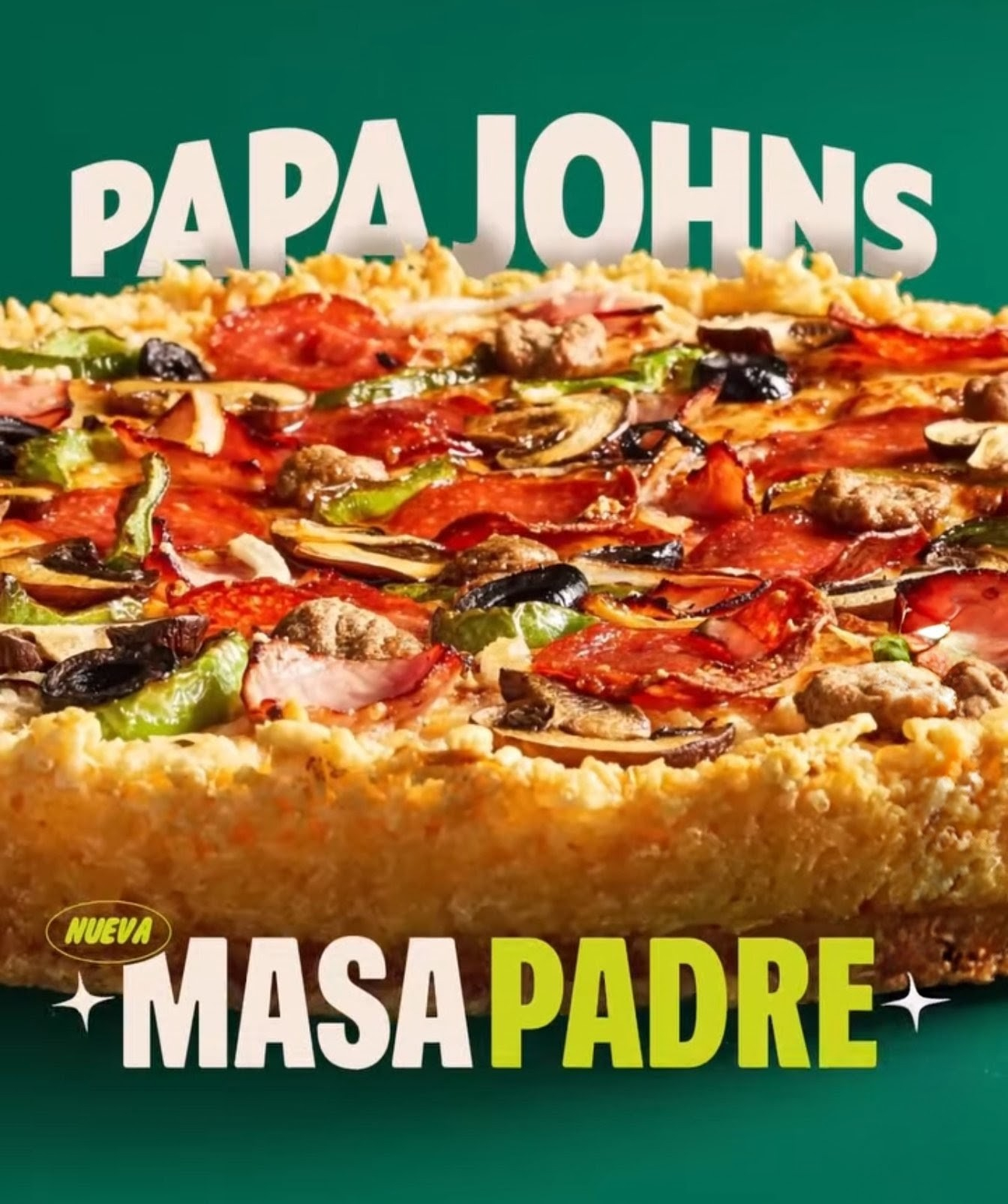 Pizza gratis llevando a tu padre ("Masa Padre") de Papa Johns