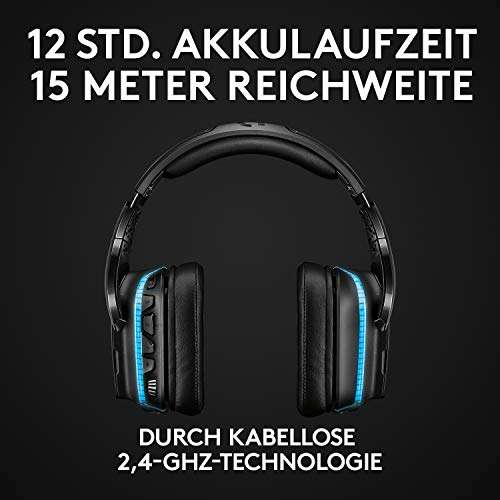 Logitech G935 Auriculares Gaming RGB Inalámbricos, Sonido 7.1 Surround, DTS Headphone:X 2.0 (Prime amazon alemania)