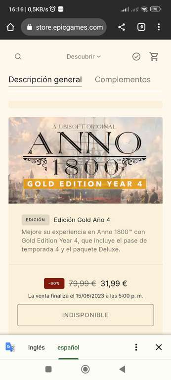 Anno 1800 para PC juego base también en oferta ediciones Gold y Completa
