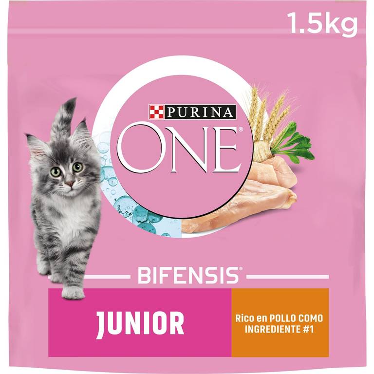 Pack Ahorro 9kg Pienso Purina ONE Bifensis Junior Pollo (6 x 1,5kg) 37,65€ con -15% Lista de nacimiento