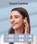Auriculares Inalambricos, Bluetooth 5.3, Reproducción de 30H, USB-C, Bajos Profundos, Control Táctil, Impermeable(Blanco)