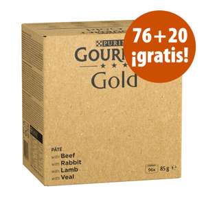Purina Gourmet Gold 96 x 85 g en oferta: 76 + 20 gratis a 26€