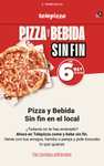 Pizza y Bebida Sin Fin (TELEPIZZA) Solo en Local.