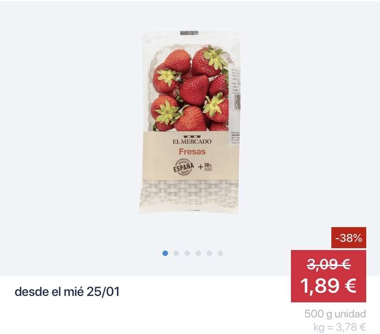 Fresas Aldi - 3,79€/KG