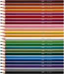 Lápices de colores BIC Intensity, crayones triangulares, lápices de colores para pintar en 24 colores, en estuche de cartón