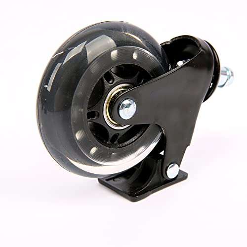 Ruedas para Sillas de Oficina 11X22mm (5 ruedas) con Freno o Caster Silencioso Rolling Rotación de 360 Grados