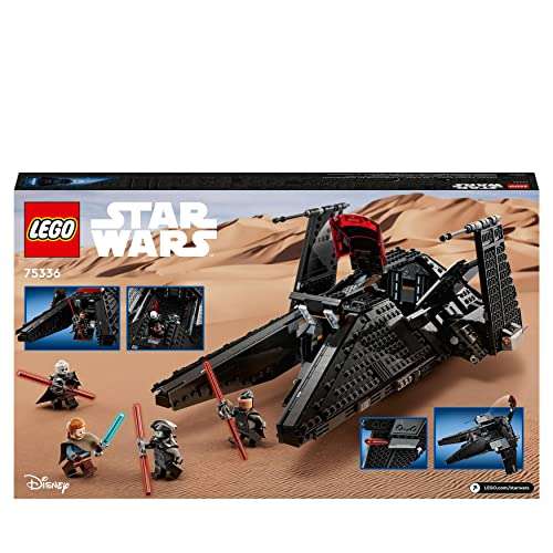 LEGO 75336 Star Wars Transporte Inquisitorial Scythe, Nave Estelar para Construir, Espadas Láser de Juguete