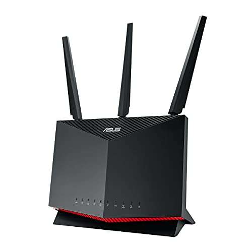 Asus RT-AX86S Router Gaming WiFi 6 AX5700 AiMesh, modo dedicado para dispositivos móviles y PS5, puerto gaming, QoS adaptable