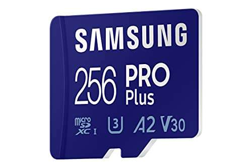 SAMSUNG Micro SD 256 GB Pro Plus 256 GB, UHS-I U3, Full HD & 4K UHD,