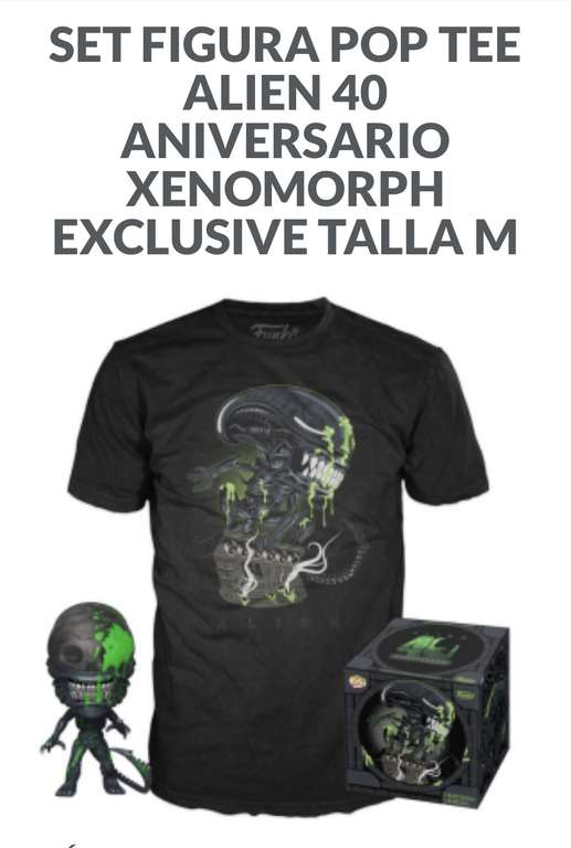 Funko Pop y Camiseta Alien Xenomorph